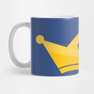 Golden Crown Shape with Heart Mug